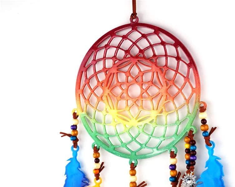 Large Dream Catcher Resin Mold, Silicone Dreamcatcher Feather Epoxy Mold for Wall Hanging Pendant Key Chain Kit House Window Living Room Decoration (Dreamcatcher)